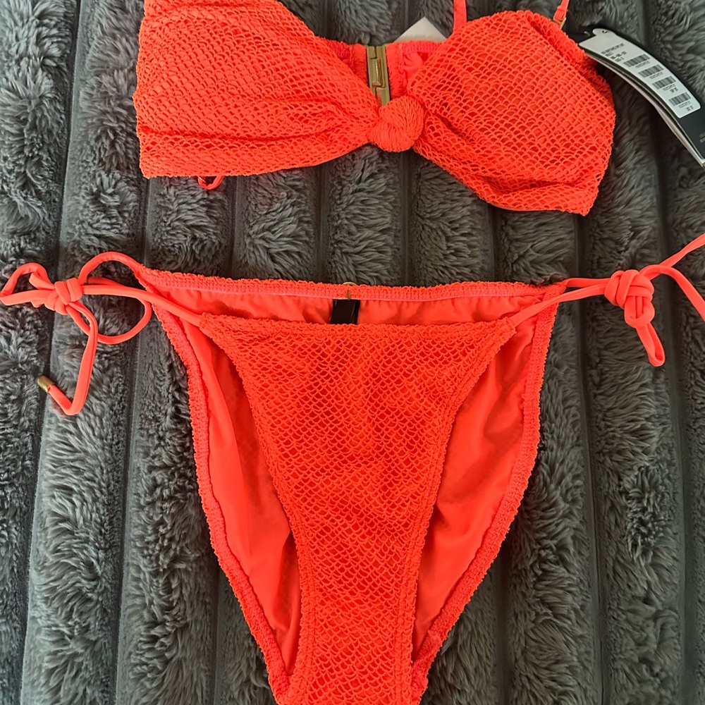 Vibrant Orange Bikini Set